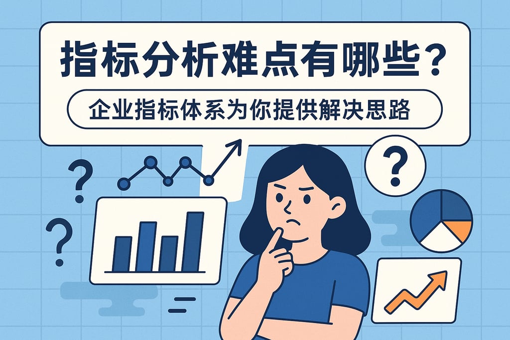 指标分析难点有哪些？企业指标体系为你提供解决思路