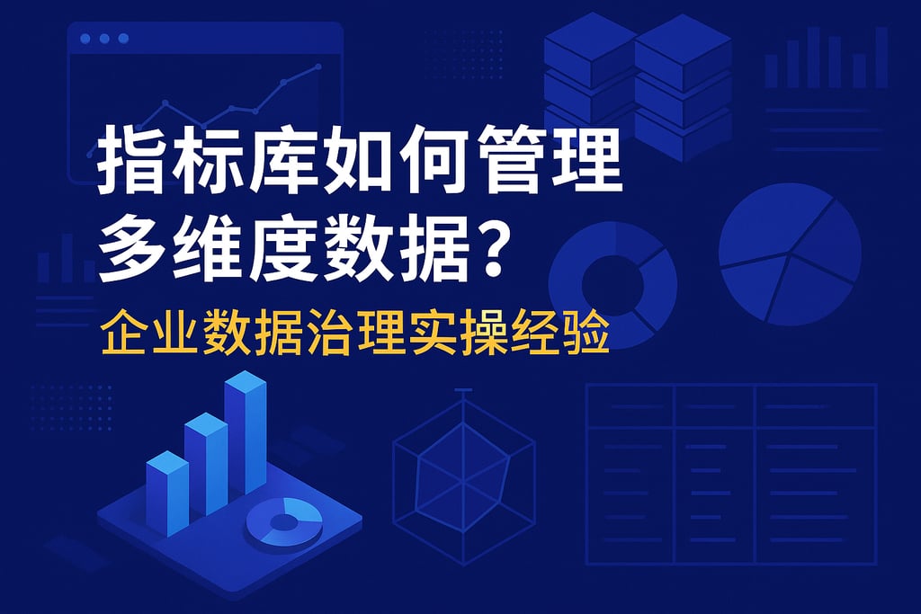 指标库如何管理多维度数据？企业数据治理实操经验