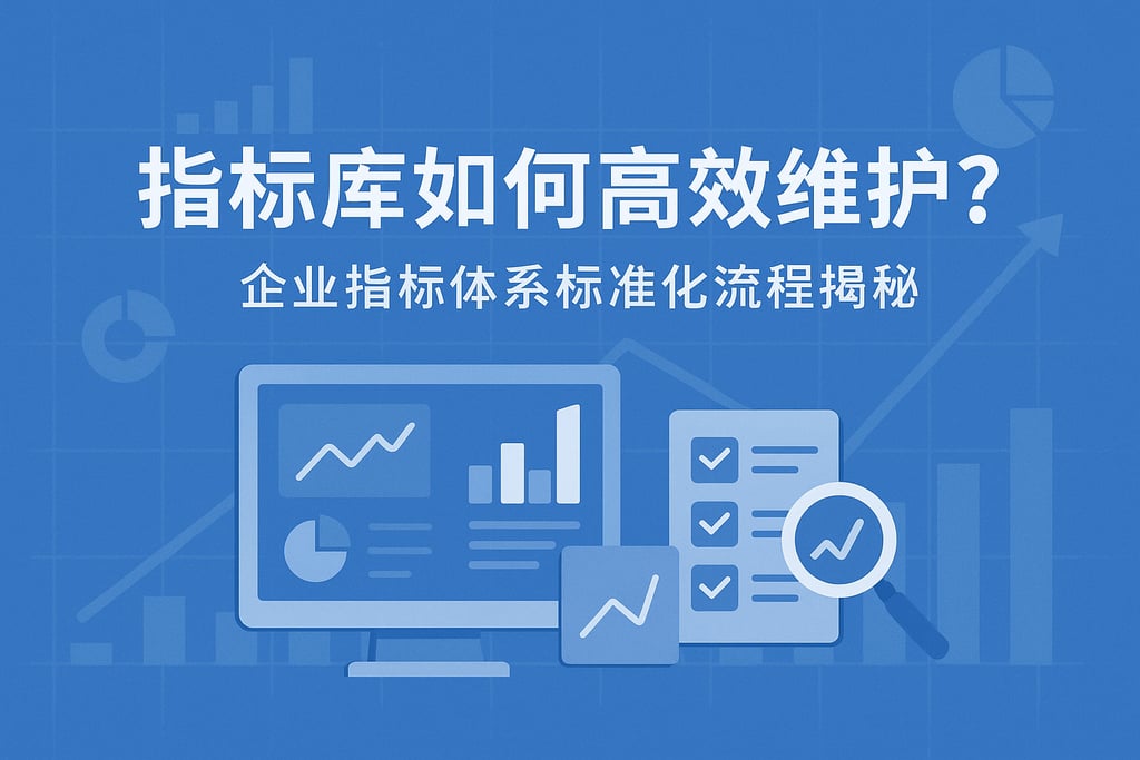 指标库如何高效维护？企业指标体系标准化流程揭秘