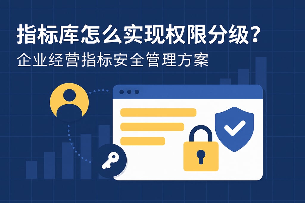 指标库怎么实现权限分级？企业经营指标安全管理方案