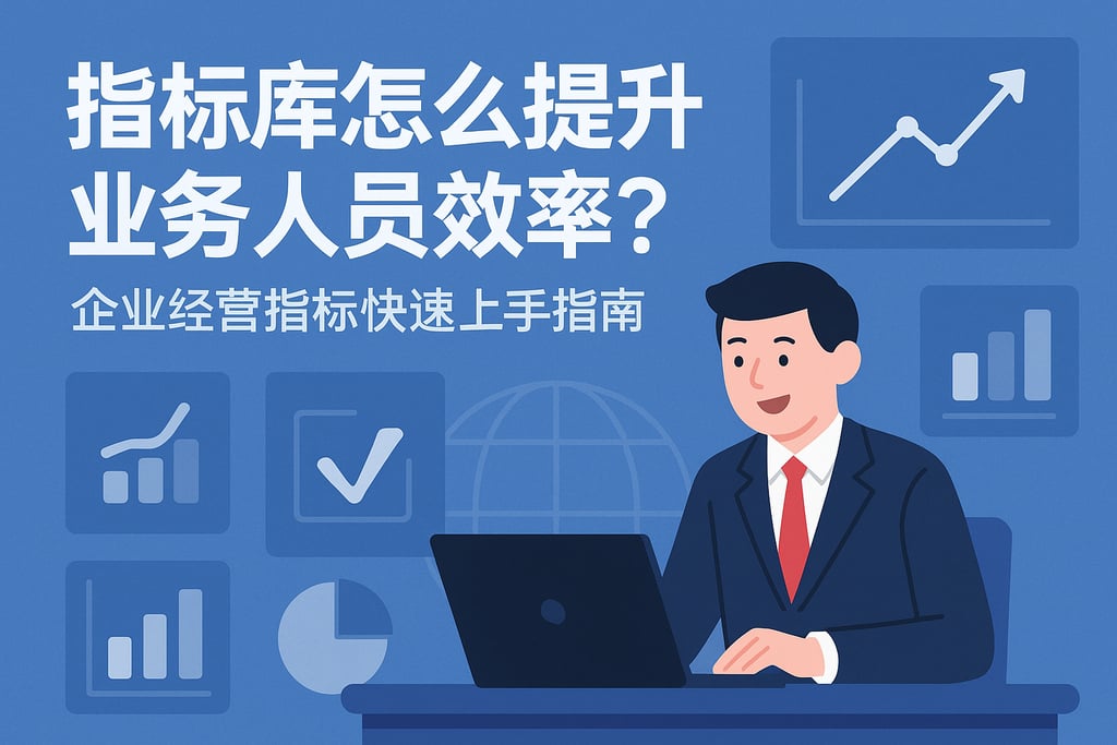 指标库怎么提升业务人员效率？企业经营指标快速上手指南