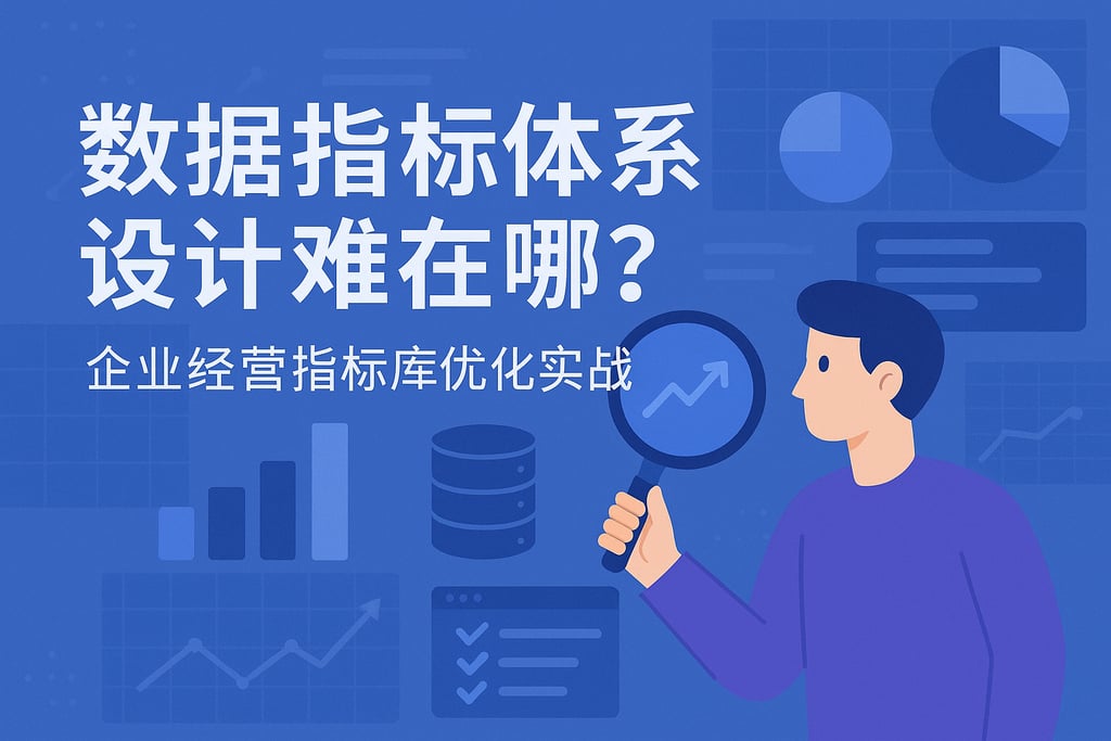 数据指标体系设计难在哪？企业经营指标库优化实战