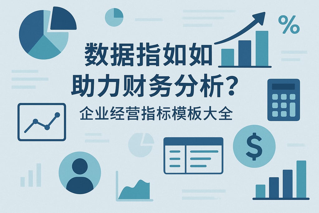 数据指标如何助力财务分析？企业经营指标模板大全