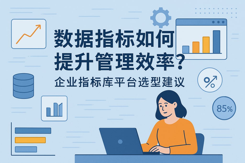 数据指标如何提升管理效率？企业指标库平台选型建议