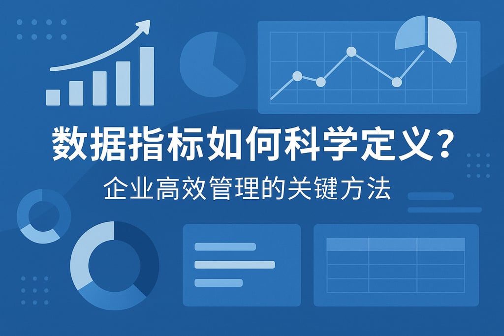 数据指标如何科学定义？企业高效管理的关键方法