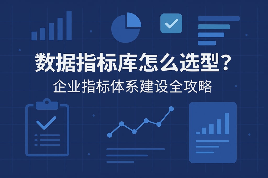 数据指标库怎么选型？企业指标体系建设全攻略