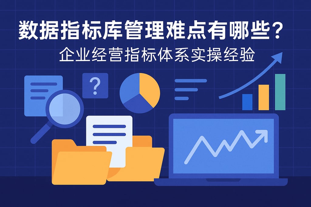 数据指标库管理难点有哪些？企业经营指标体系实操经验
