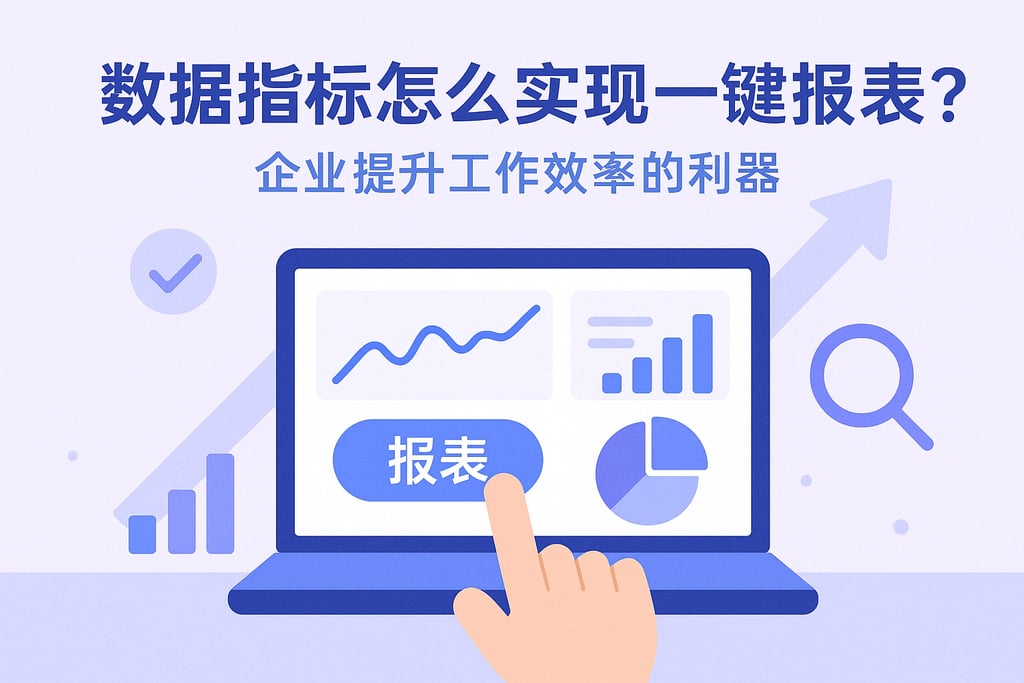数据指标怎么实现一键报表？企业提升工作效率的利器