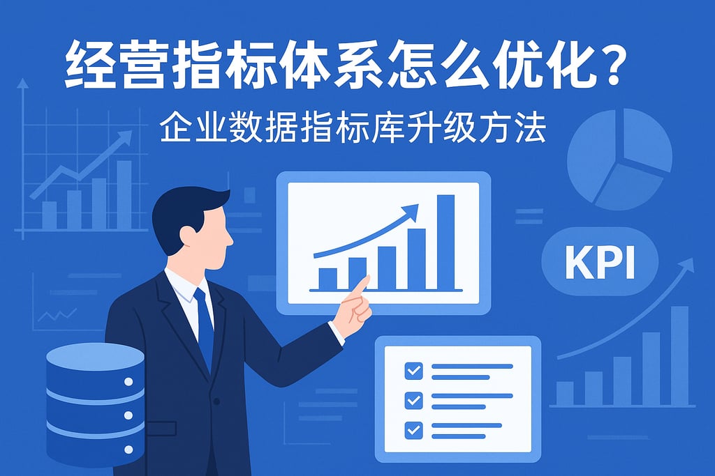 经营指标体系怎么优化？企业数据指标库升级方法