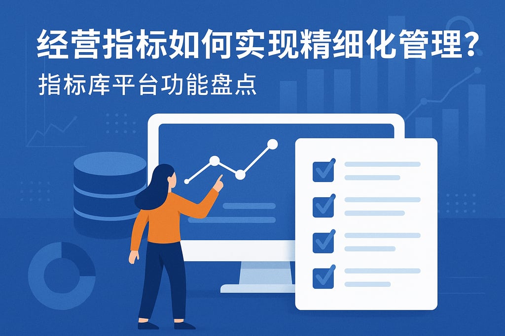 经营指标如何实现精细化管理？指标库平台功能盘点