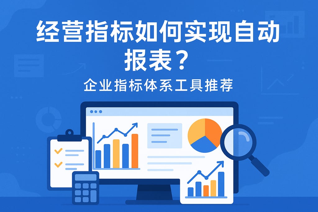 经营指标如何实现自动报表？企业指标体系工具推荐