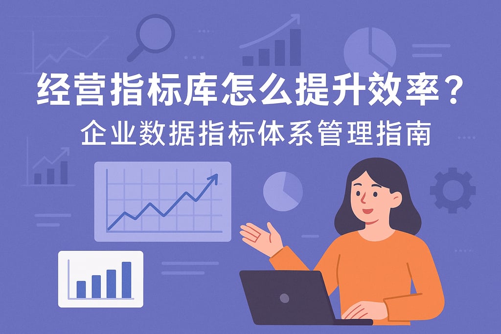 经营指标库怎么提升效率？企业数据指标体系管理指南