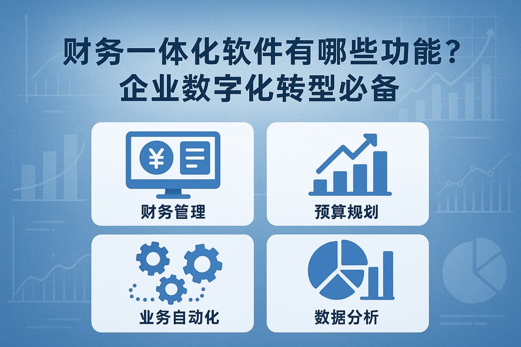财务一体化软件有哪些功能？企业数字化转型必备