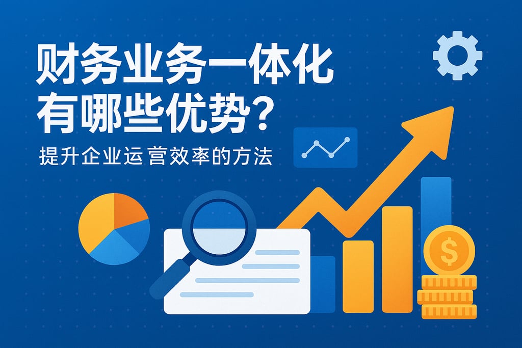 财务业务一体化有哪些优势？提升企业运营效率的方法