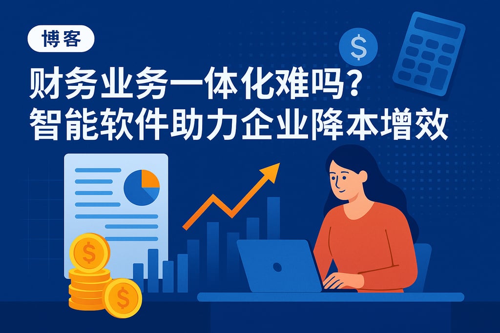 财务业务一体化难吗？智能软件助力企业降本增效