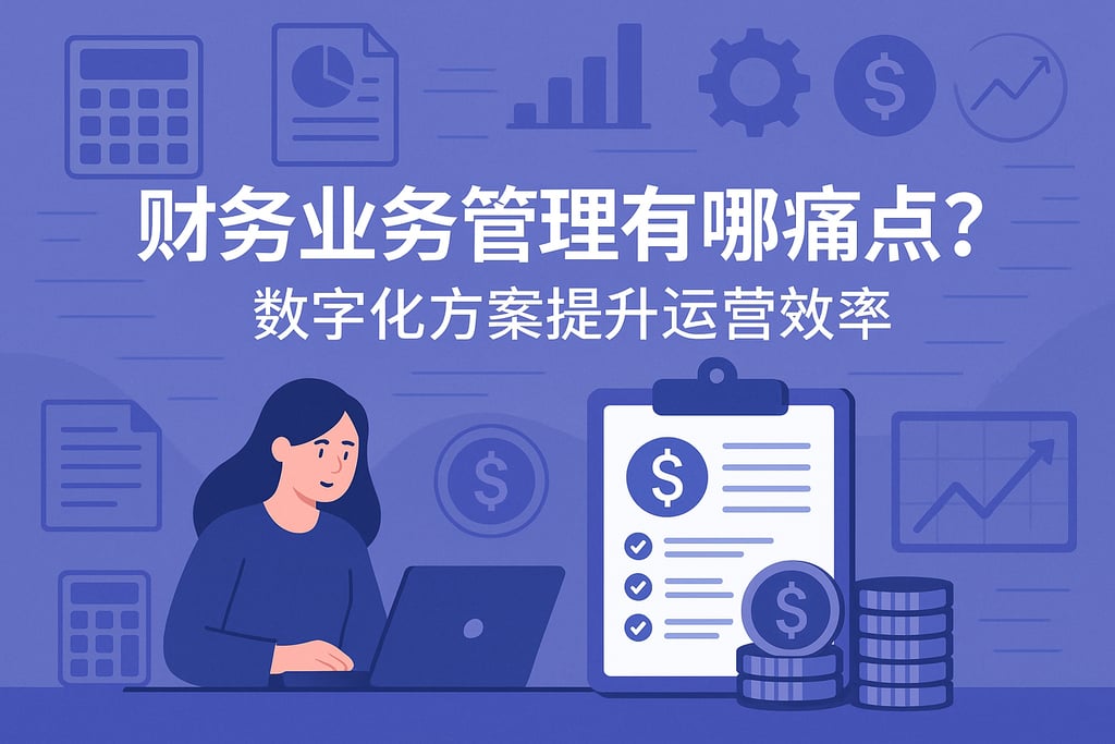 财务业务管理有哪些痛点？数字化方案提升运营效率