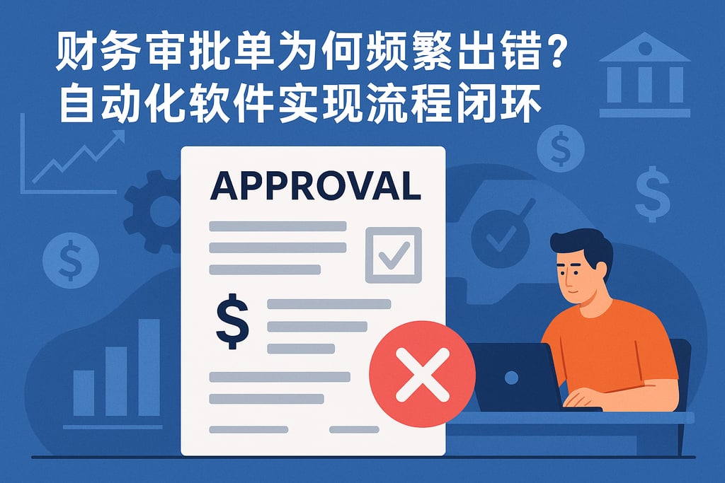 财务审批单为何频繁出错？自动化软件实现流程闭环