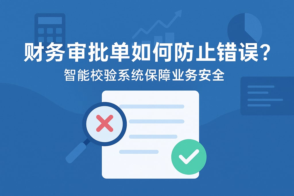 财务审批单如何防止错误？智能校验系统保障业务安全