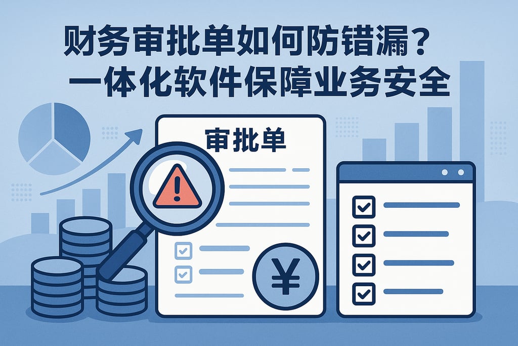 财务审批单如何防错漏？一体化软件保障业务安全