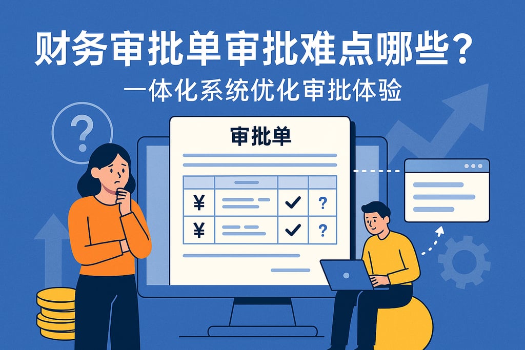 财务审批单审批难点有哪些？一体化系统优化审批体验