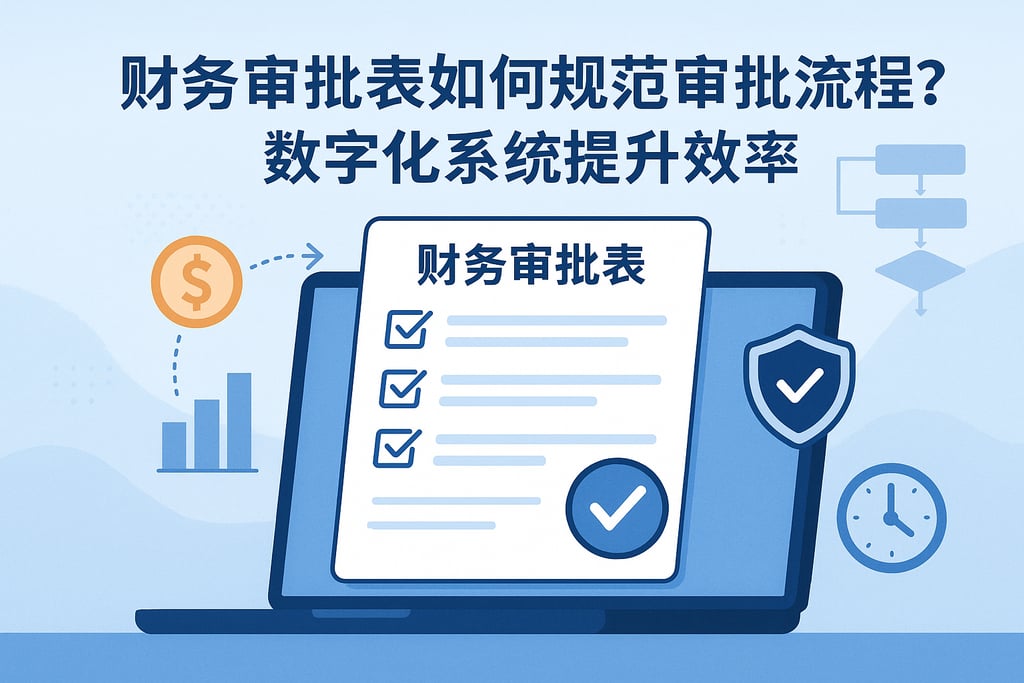 财务审批表如何规范审批流程？数字化系统提升效率