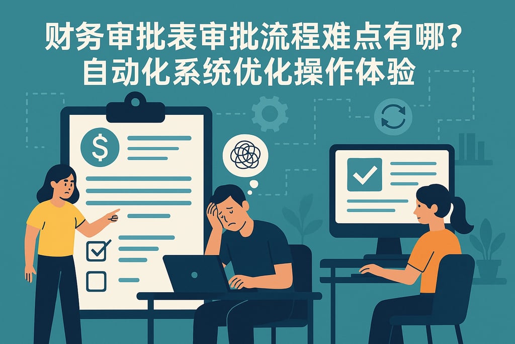 财务审批表审批流程难点有哪些？自动化系统优化操作体验