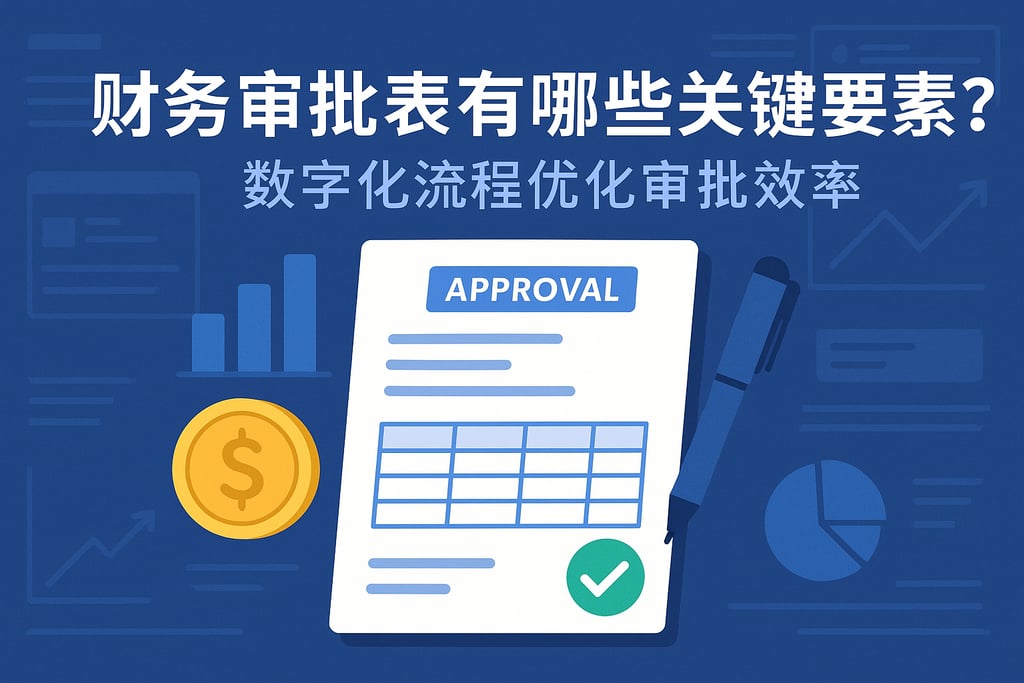 财务审批表有哪些关键要素？数字化流程优化审批效率