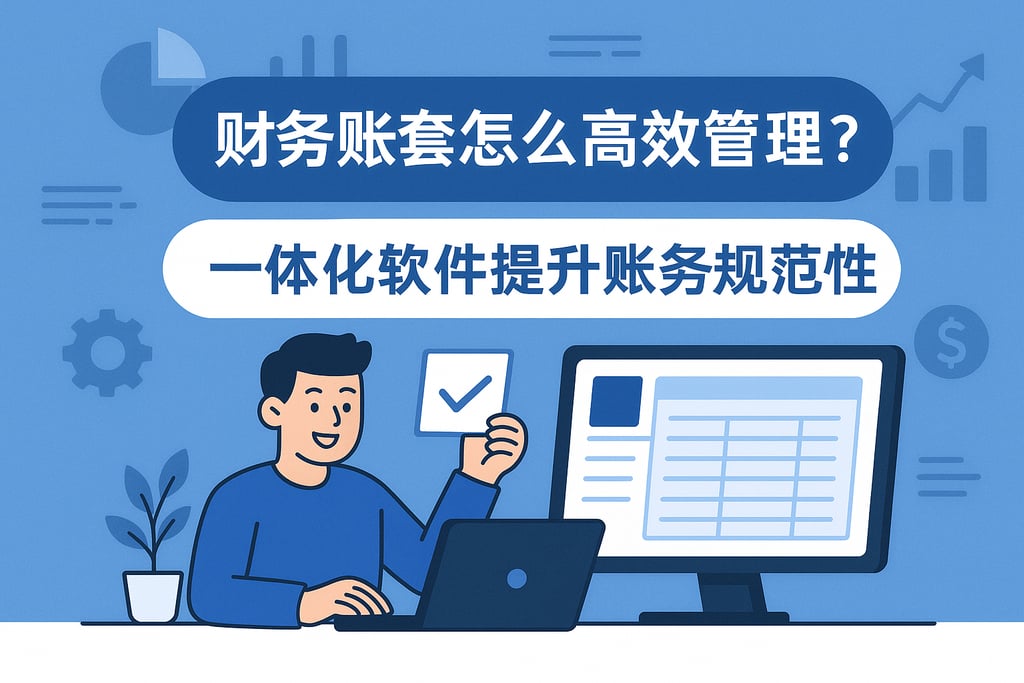 财务帐套怎么高效管理？一体化软件提升账务规范性
