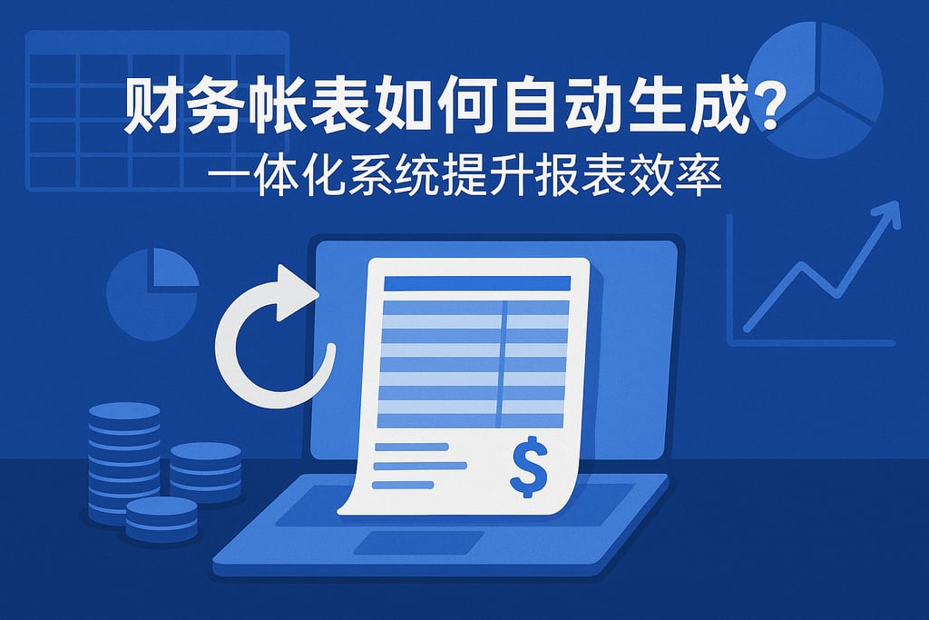 财务帐表如何自动生成？一体化系统提升报表效率