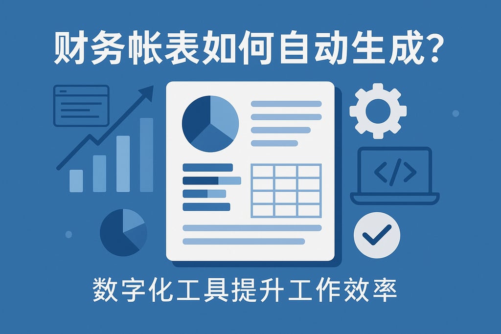 财务帐表如何自动生成？数字化工具提升工作效率
