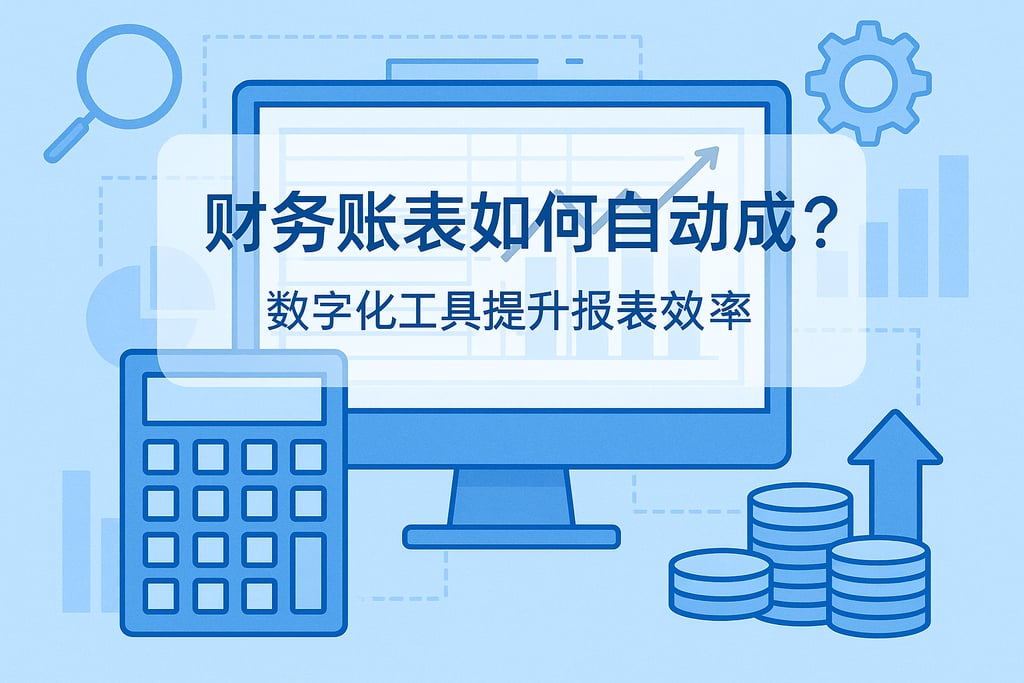 财务帐表如何自动生成？数字化工具提升报表效率