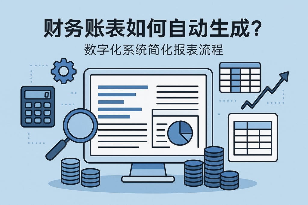 财务帐表如何自动生成？数字化系统简化报表流程
