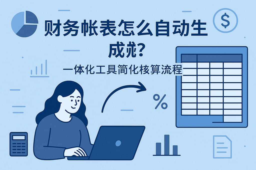 财务帐表怎么自动生成？一体化工具简化核算流程