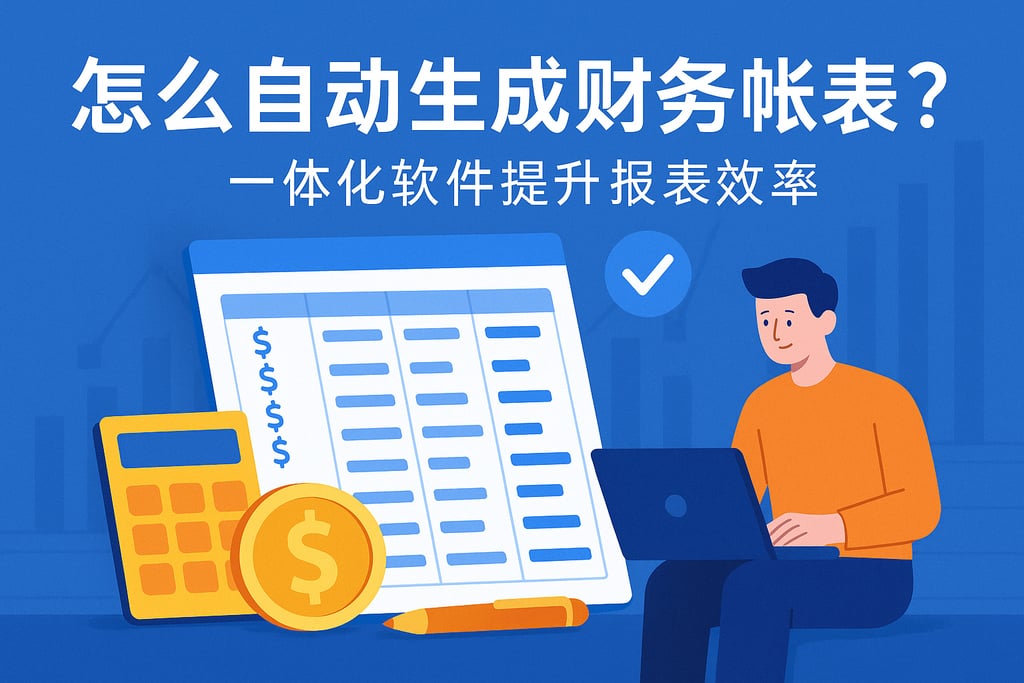 财务帐表怎么自动生成？一体化软件提升报表效率