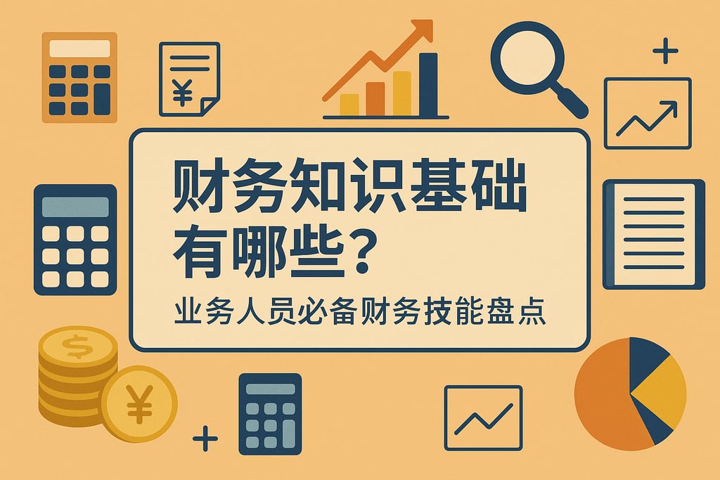 财务知识基础有哪些？业务人员必备财务技能盘点