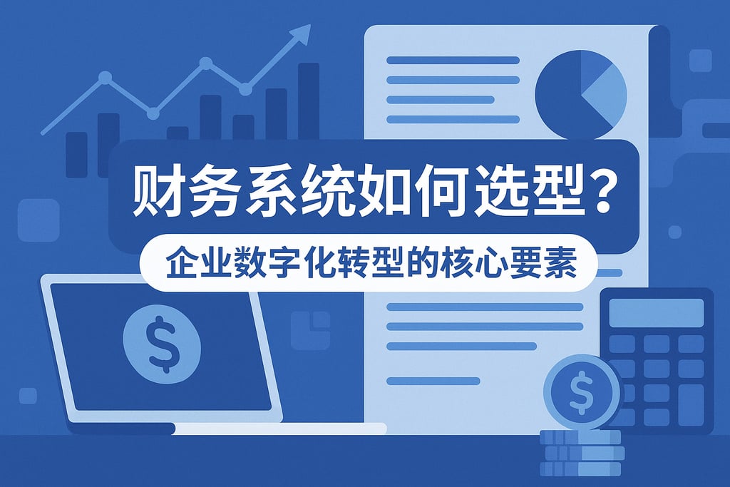 财务系统如何选型？企业数字化转型的核心要素