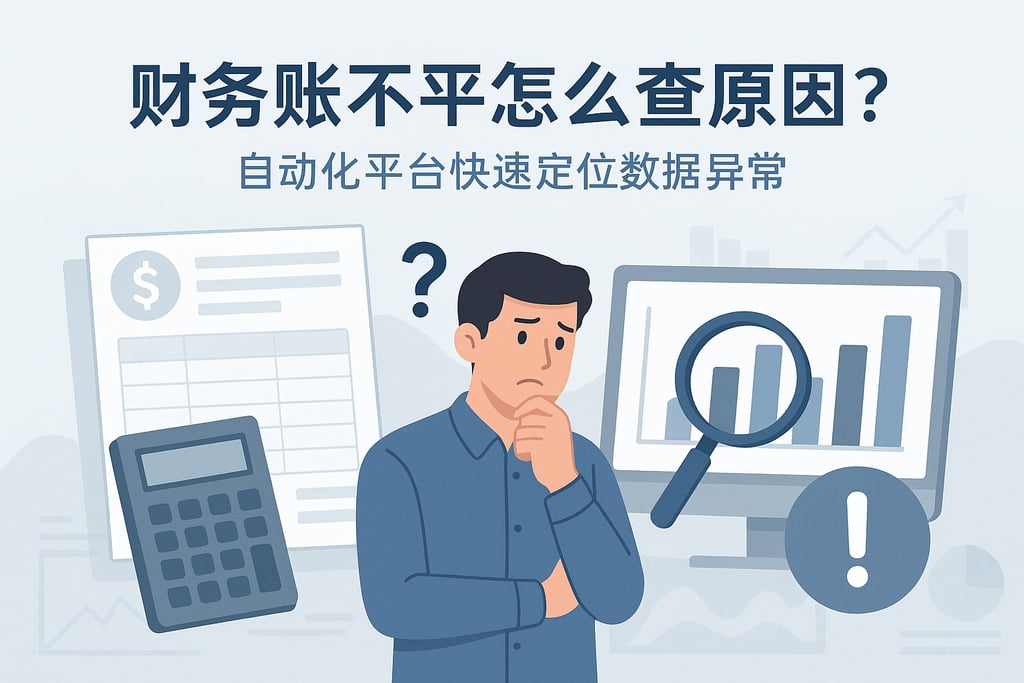 财务账不平怎么查原因？自动化平台快速定位数据异常