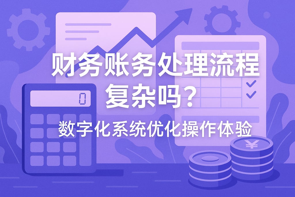 财务账务处理流程复杂吗？数字化系统优化操作体验
