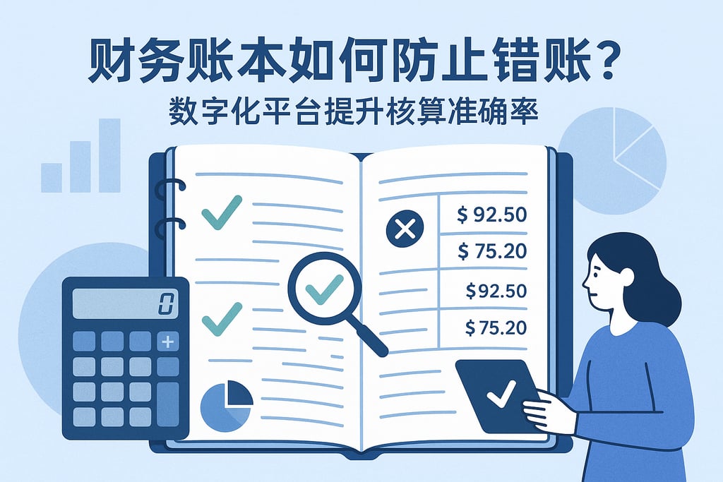 财务账本如何防止错账？数字化平台提升核算准确率