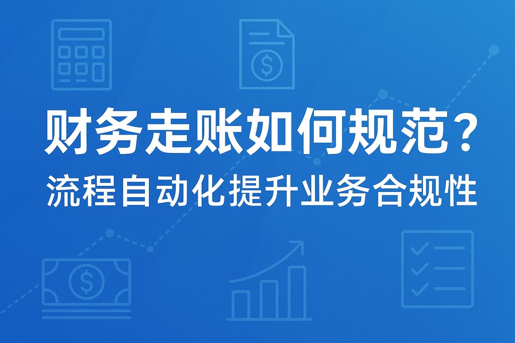财务走账如何规范？流程自动化提升业务合规性