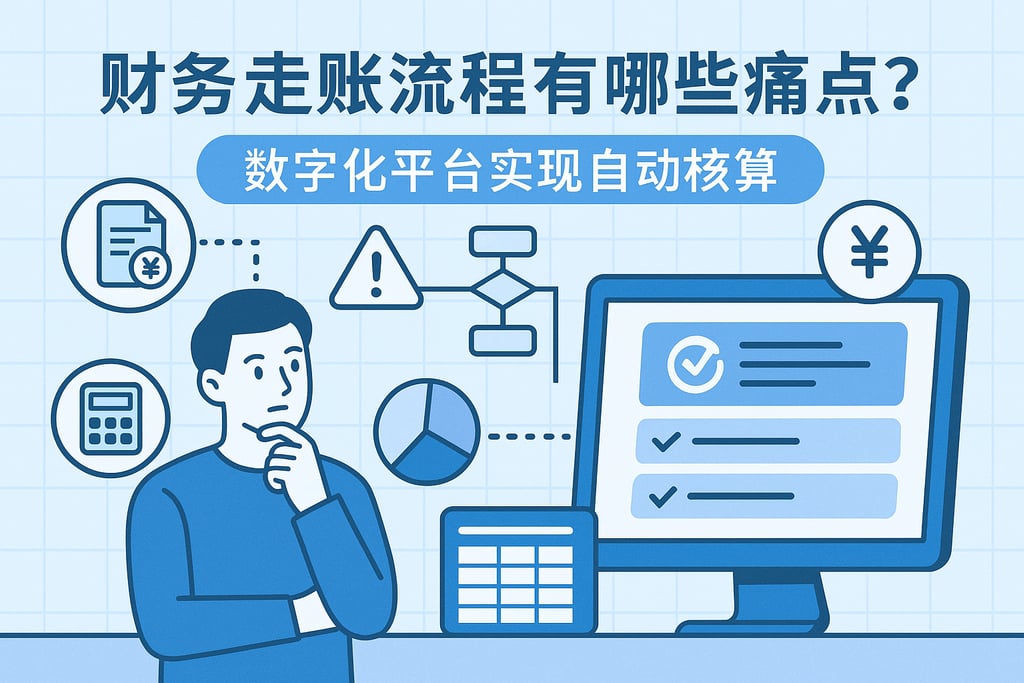 财务走账流程有哪些痛点？数字化平台实现自动核算