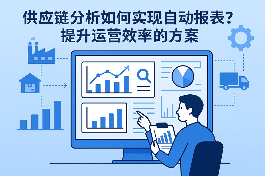 供应链分析如何实现自动报表？提升运营效率的方案