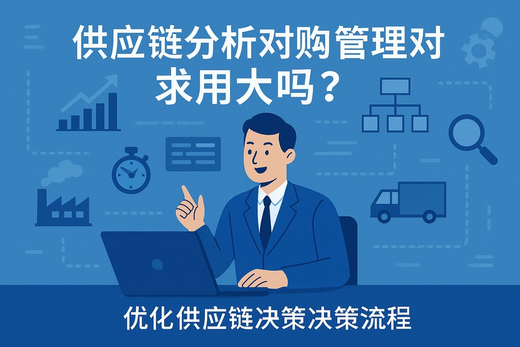 供应链分析对采购经理作用大吗？优化供应链决策流程
