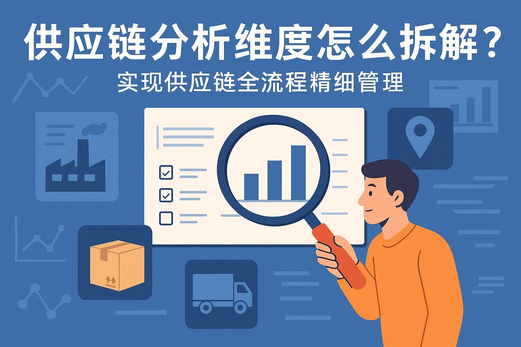 供应链分析维度怎么拆解？实现供应链全流程精细管理