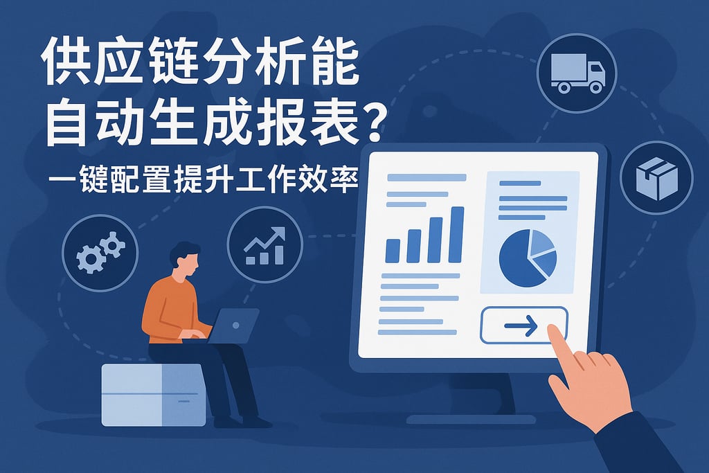 供应链分析能自动生成报表吗？一键配置提升工作效率