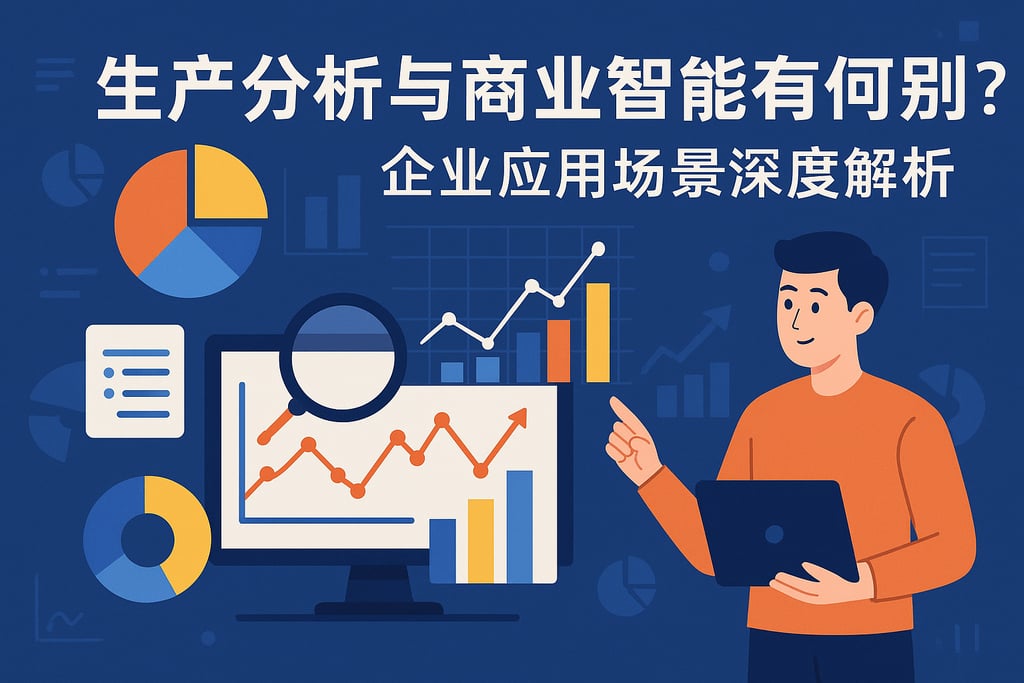 生产分析与商业智能有何区别？企业应用场景深度解析
