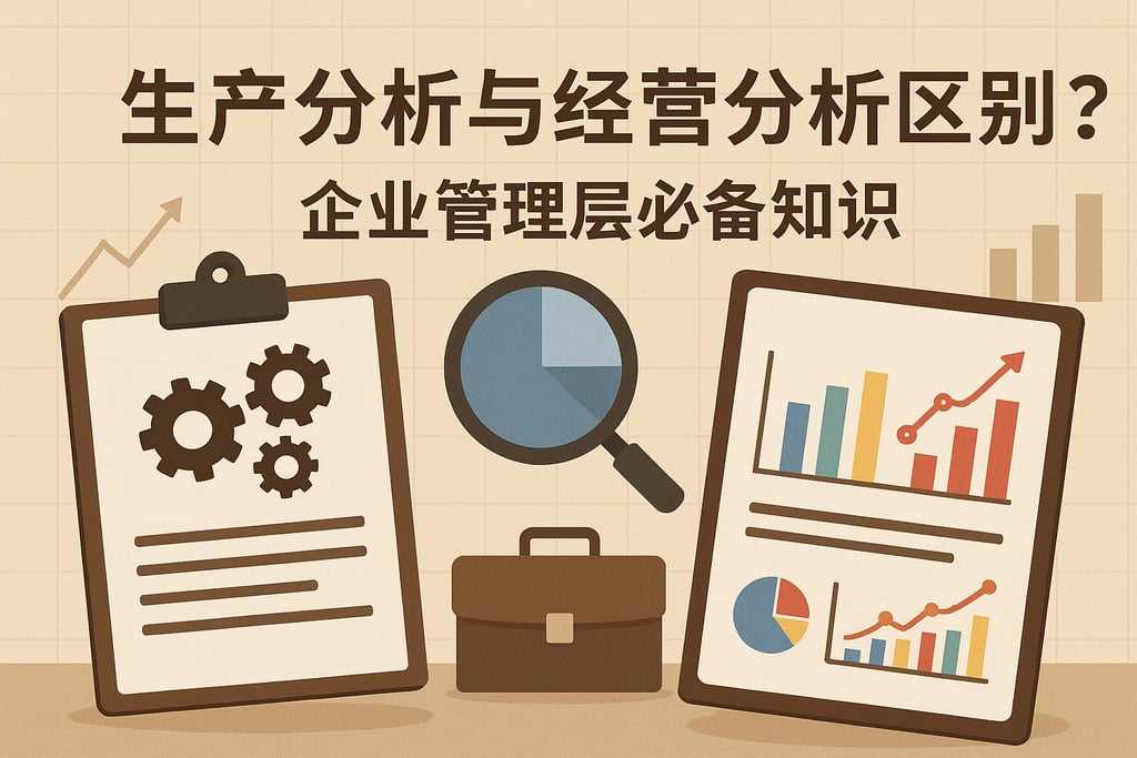 生产分析与经营分析区别？企业管理层必备知识