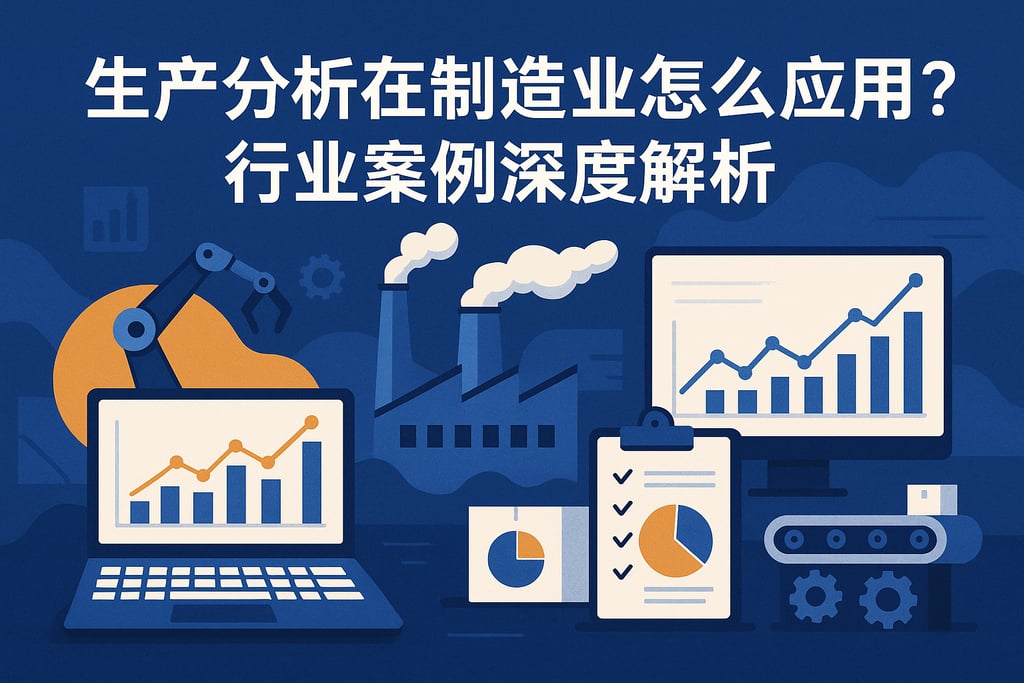 生产分析在制造业怎么应用？行业案例深度解析