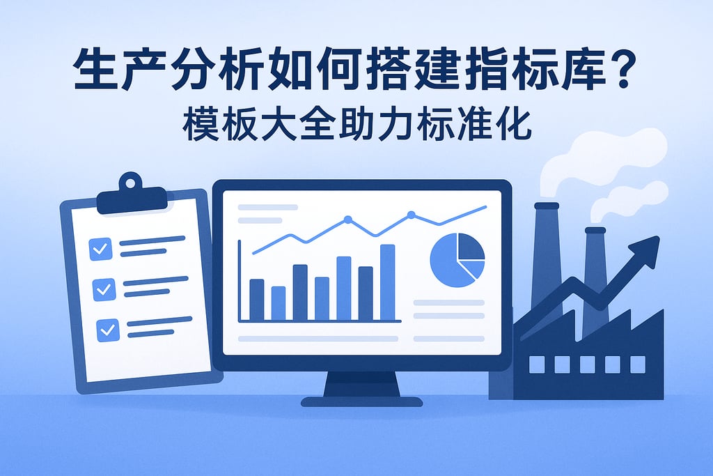 生产分析如何搭建指标库？模板大全助力标准化
