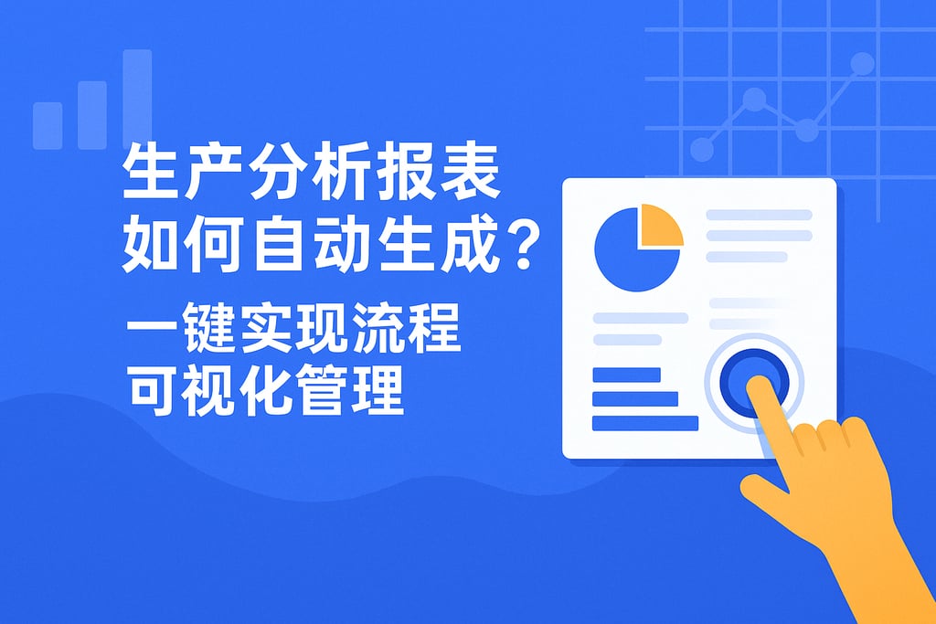 生产分析报表如何自动生成？一键实现流程可视化管理